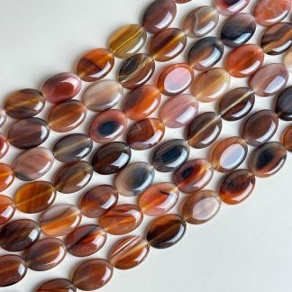 სარდიონი/Carnelian (სერდოლიკი) მძივი 17x13x6მმ